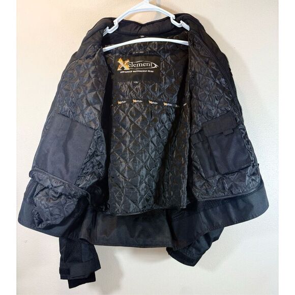 Xelement Advanced Motorcycle Gear Black Jacket Nylon Mesh Padded & Zipout Liner - Picture 10 of 16